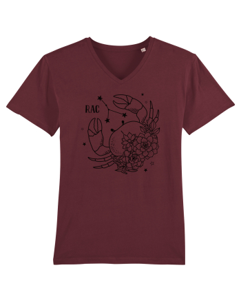 Zodiac Floral - Zodia Rac Burgundy