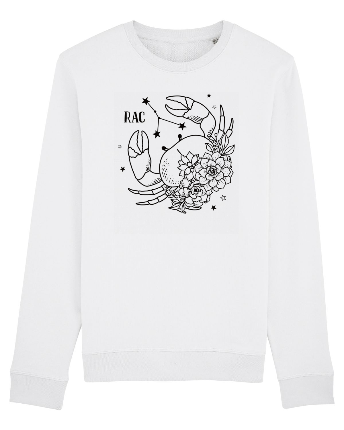 Bluză mânecă lungă Unisex Rise White