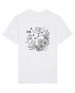Zodiac Floral - Zodia Rac Tricou mânecă scurtă Unisex Rocker