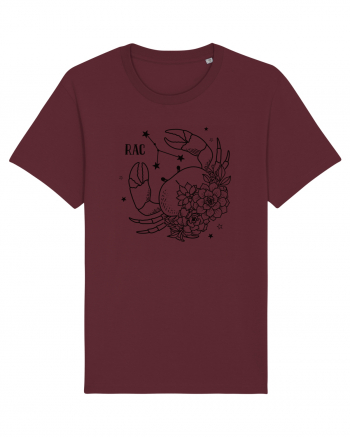 Zodiac Floral - Zodia Rac Burgundy