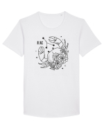 Zodiac Floral - Zodia Rac Tricou mânecă scurtă guler larg Bărbat Skater