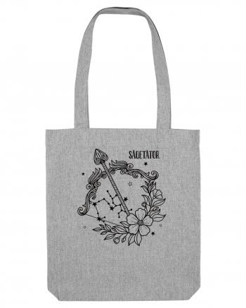 Zodiac Floral - Zodia Săgetător Heather Grey