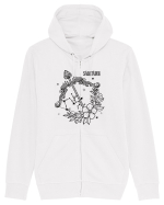 Zodiac Floral - Zodia Săgetător Hanorac cu fermoar Unisex Connector