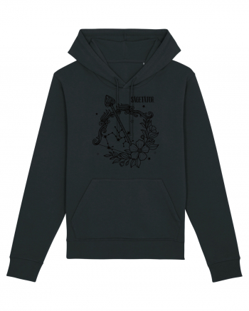 Zodiac Floral - Zodia Săgetător Black