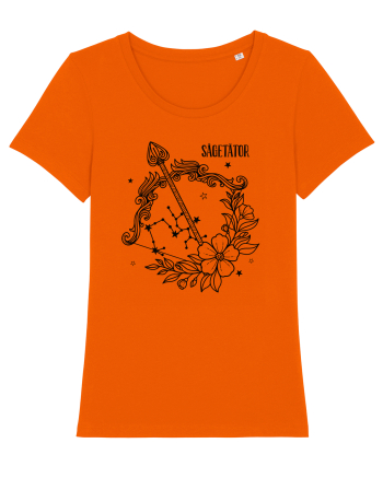 Zodiac Floral - Zodia Săgetător Bright Orange