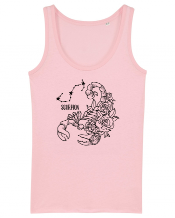 Zodiac Floral - Zodia Scorpion Cotton Pink