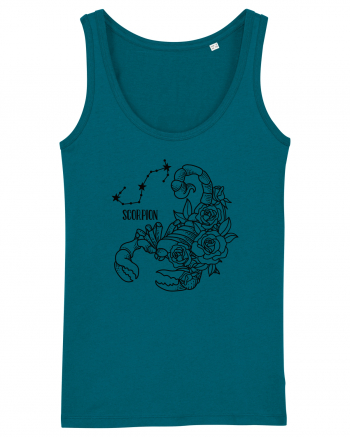 Zodiac Floral - Zodia Scorpion Ocean Depth