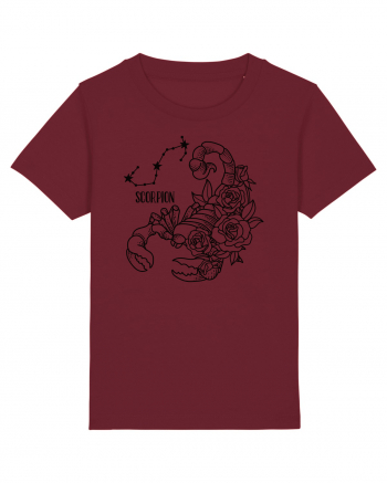 Zodiac Floral - Zodia Scorpion Burgundy