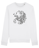Zodiac Floral - Zodia Scorpion Bluză mânecă lungă Unisex Rise