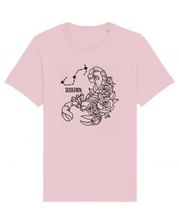 Zodiac Floral - Zodia Scorpion Cotton Pink