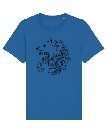 Zodiac Floral - Zodia Scorpion Royal Blue