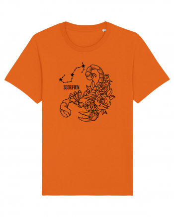 Zodiac Floral - Zodia Scorpion Bright Orange