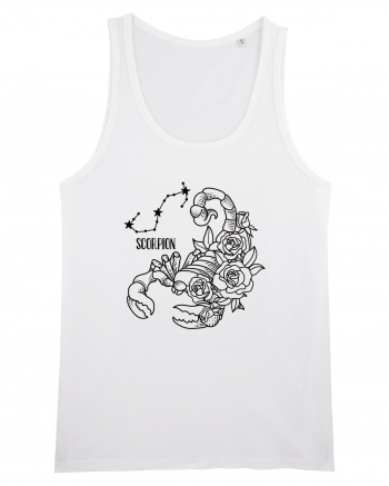 Zodiac Floral - Zodia Scorpion White