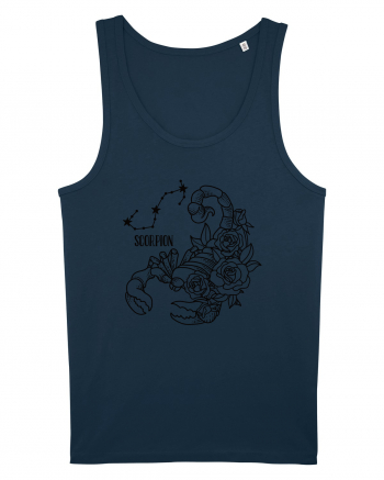 Zodiac Floral - Zodia Scorpion Navy