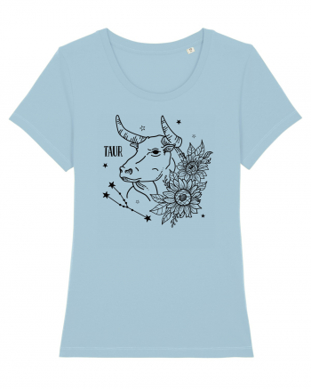 Zodiac Floral - Zodia Taur Sky Blue