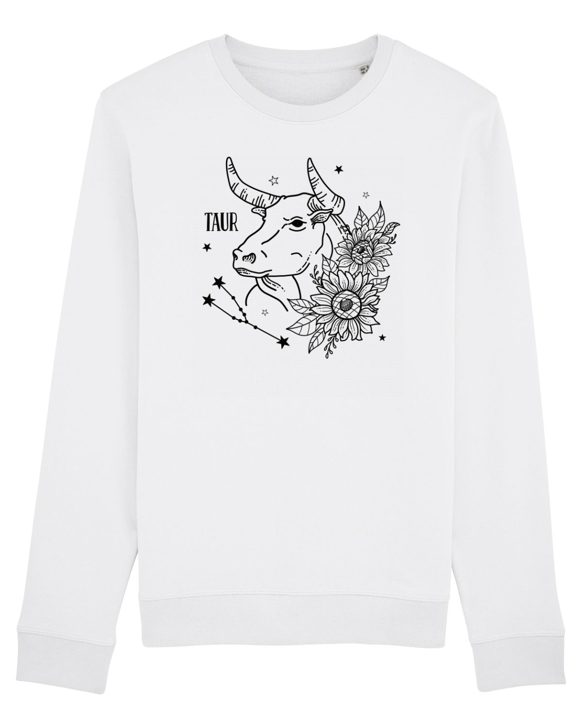 Bluză mânecă lungă Unisex Rise White
