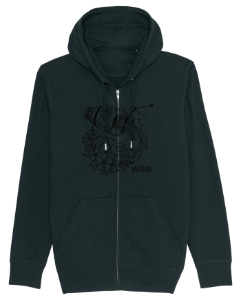Zodiac Floral - Zodia Vărsător Black