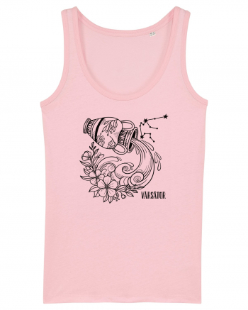 Zodiac Floral - Zodia Vărsător Cotton Pink