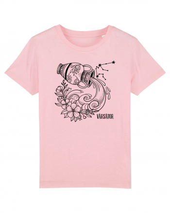 Zodiac Floral - Zodia Vărsător Cotton Pink