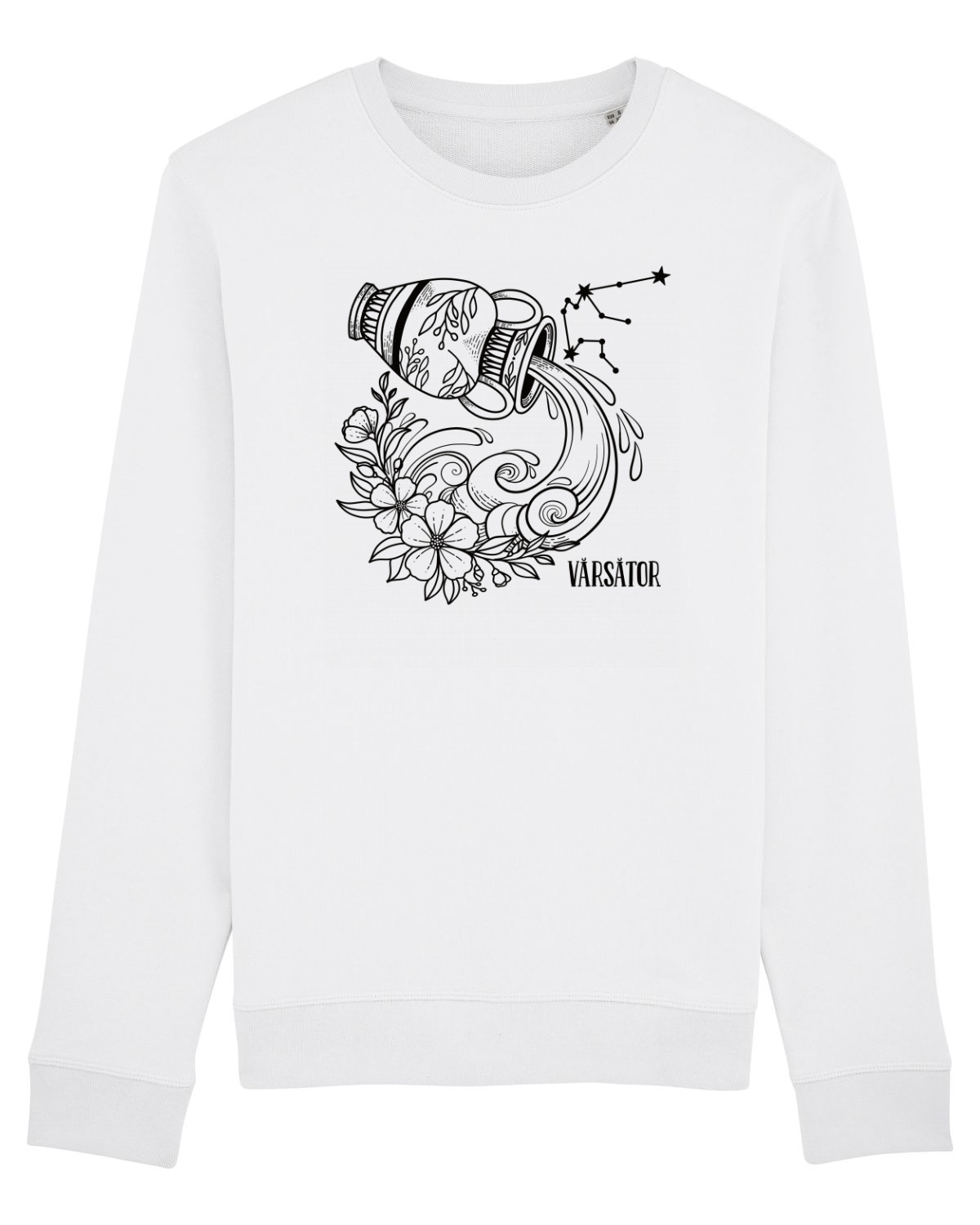 Bluză mânecă lungă Unisex Rise White