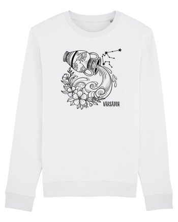 Zodiac Floral - Zodia Vărsător White