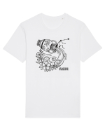 Zodiac Floral - Zodia Vărsător Tricou mânecă scurtă Unisex Rocker