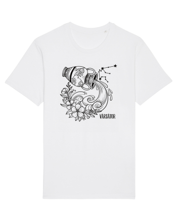 Zodiac Floral - Zodia Vărsător White