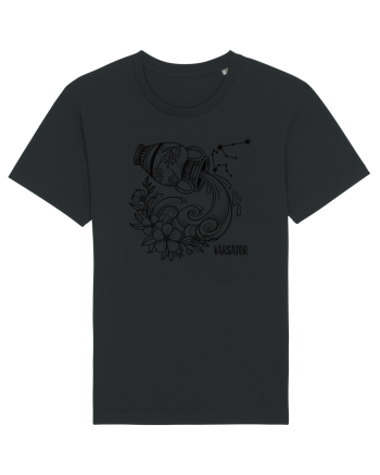 Zodiac Floral - Zodia Vărsător Black