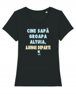CINE SAPA GROAPA ALTUIA...AJUNGE DEPARTE :D Tricou mânecă scurtă guler larg fitted Damă Expresser