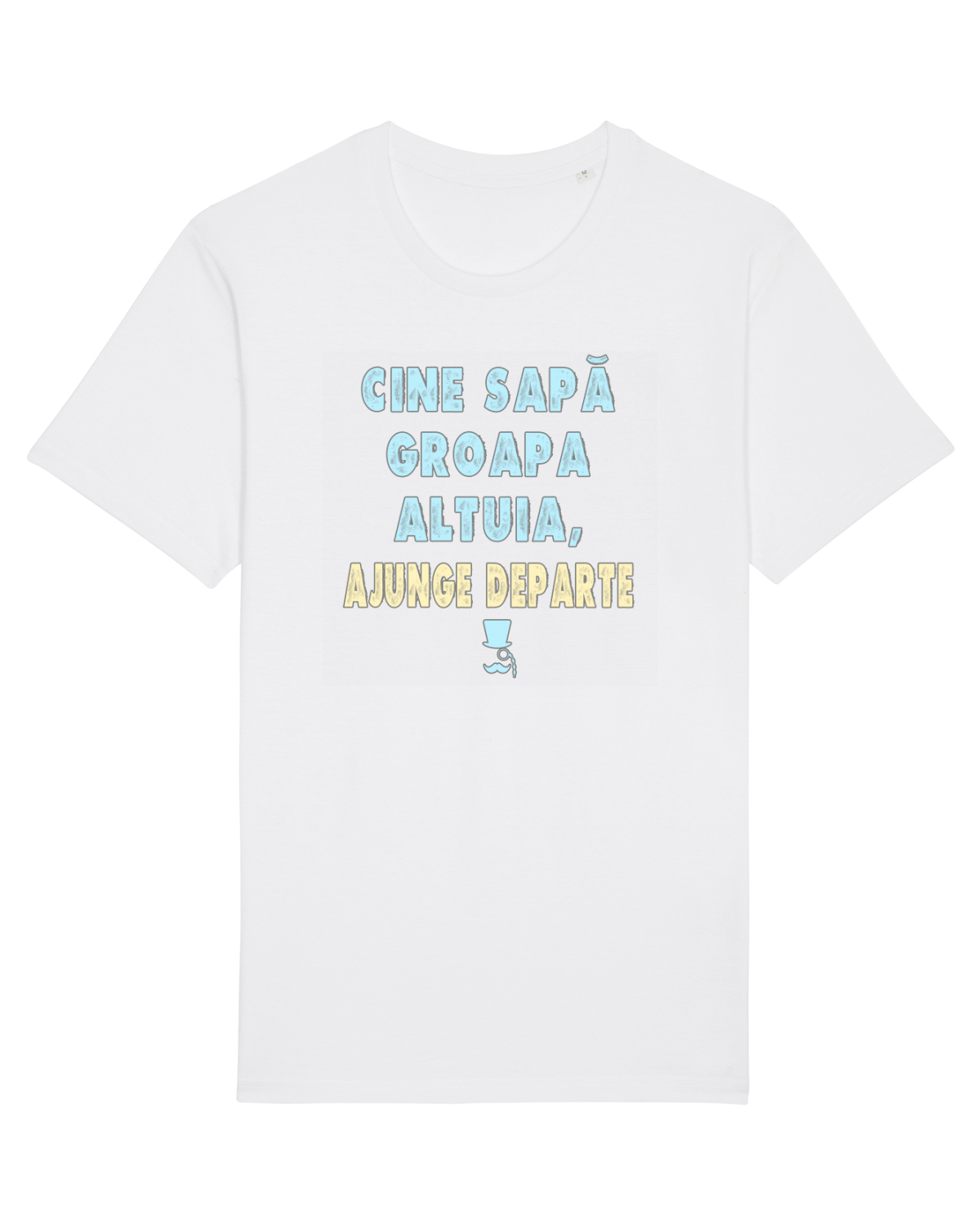 Tricou mânecă scurtă Unisex Rocker White