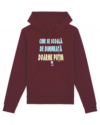 CINE SE SCOALA DE DIMINEATA...DOARME PUTIN :D Burgundy