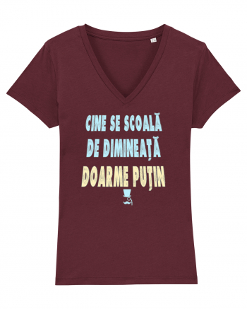 CINE SE SCOALA DE DIMINEATA...DOARME PUTIN :D Burgundy