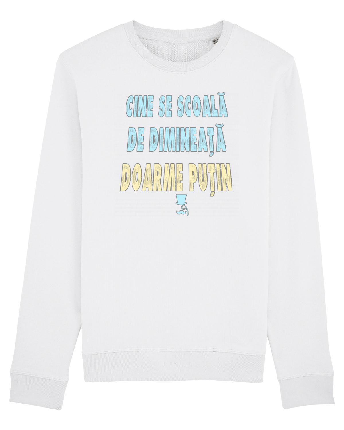 Bluză mânecă lungă Unisex Rise White