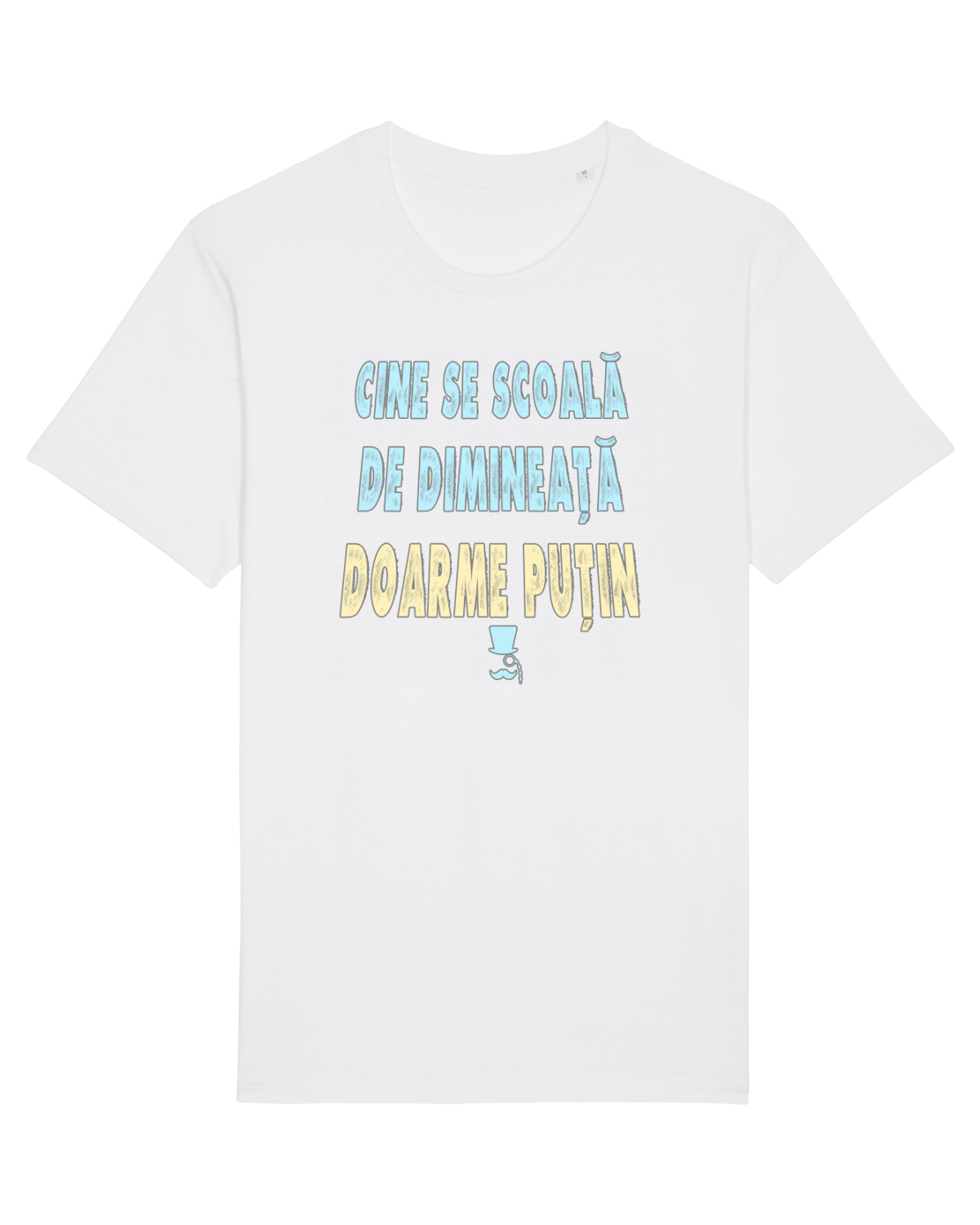 Tricou mânecă scurtă Unisex Rocker White