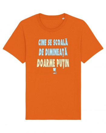 CINE SE SCOALA DE DIMINEATA...DOARME PUTIN :D Bright Orange