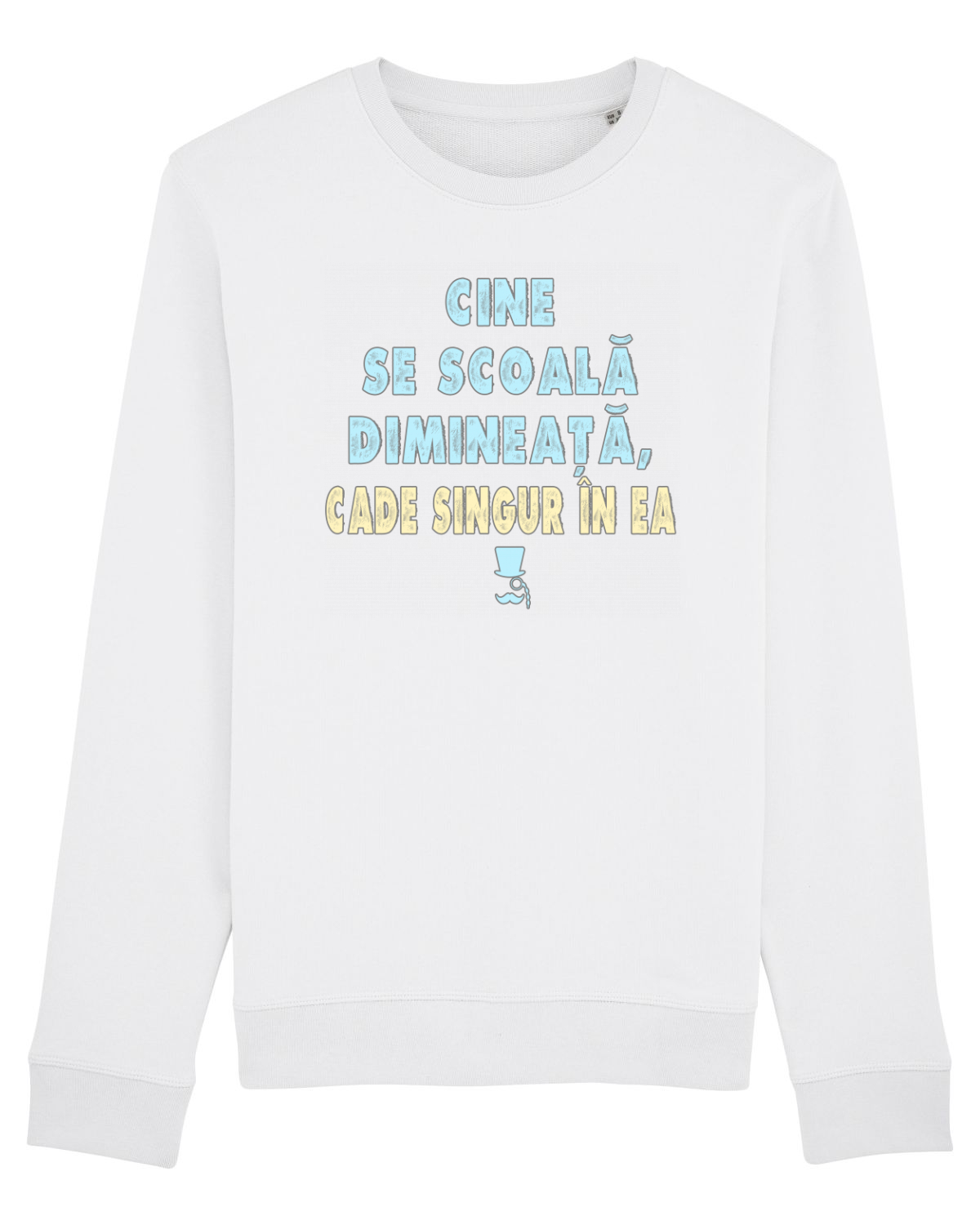Bluză mânecă lungă Unisex Rise White