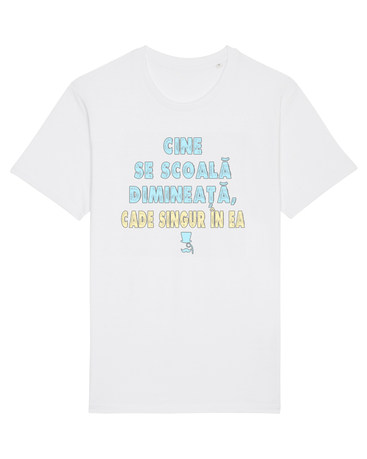 Tricou mânecă scurtă Unisex Rocker White