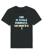 CINE SE SCOALA DE DIMINEATA...CADE SINGUR IN EA :D Tricou mânecă scurtă Unisex Rocker