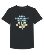 DACA DORMI PROST NOAPTEA... NU AI CUM SA TE TREZESTI DESTEPT :D Tricou mânecă scurtă guler larg Bărbat Skater