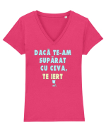 DACA TE_AM SUPARAT CU CEVA ... TE IERT :D Tricou mânecă scurtă guler V Damă Evoker