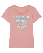 DACA TE_AM SUPARAT CU CEVA ... TE IERT :D Tricou mânecă scurtă guler larg fitted Damă Expresser