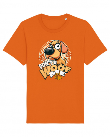 Caine suparat. Sa nu cumva sa ma...WOOF Bright Orange