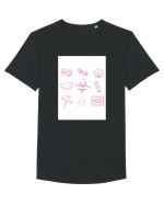 Summer Tricou mânecă scurtă guler larg Bărbat Skater