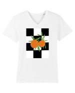 Orange Tricou mânecă scurtă guler V Bărbat Presenter
