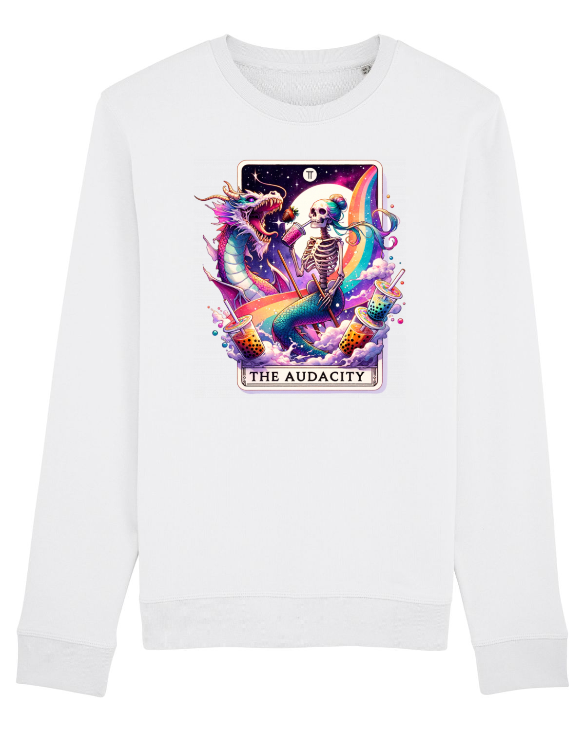 Bluză mânecă lungă Unisex Rise White