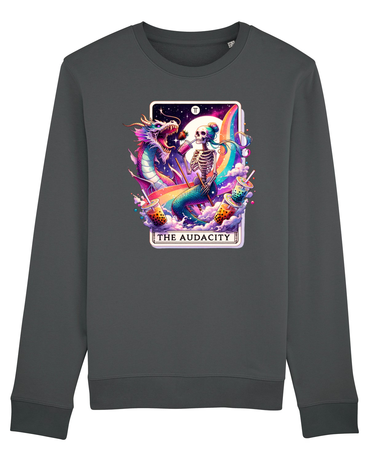 Bluză mânecă lungă Unisex Rise Anthracite