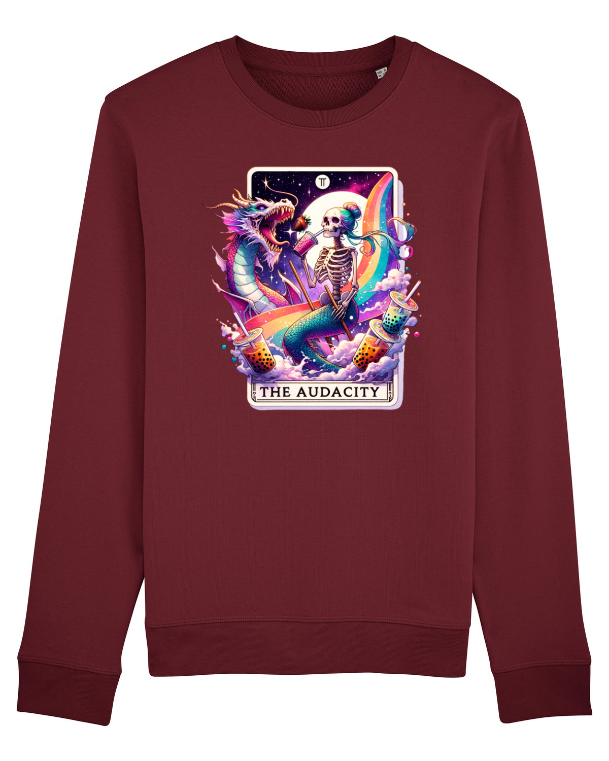 Bluză mânecă lungă Unisex Rise Burgundy
