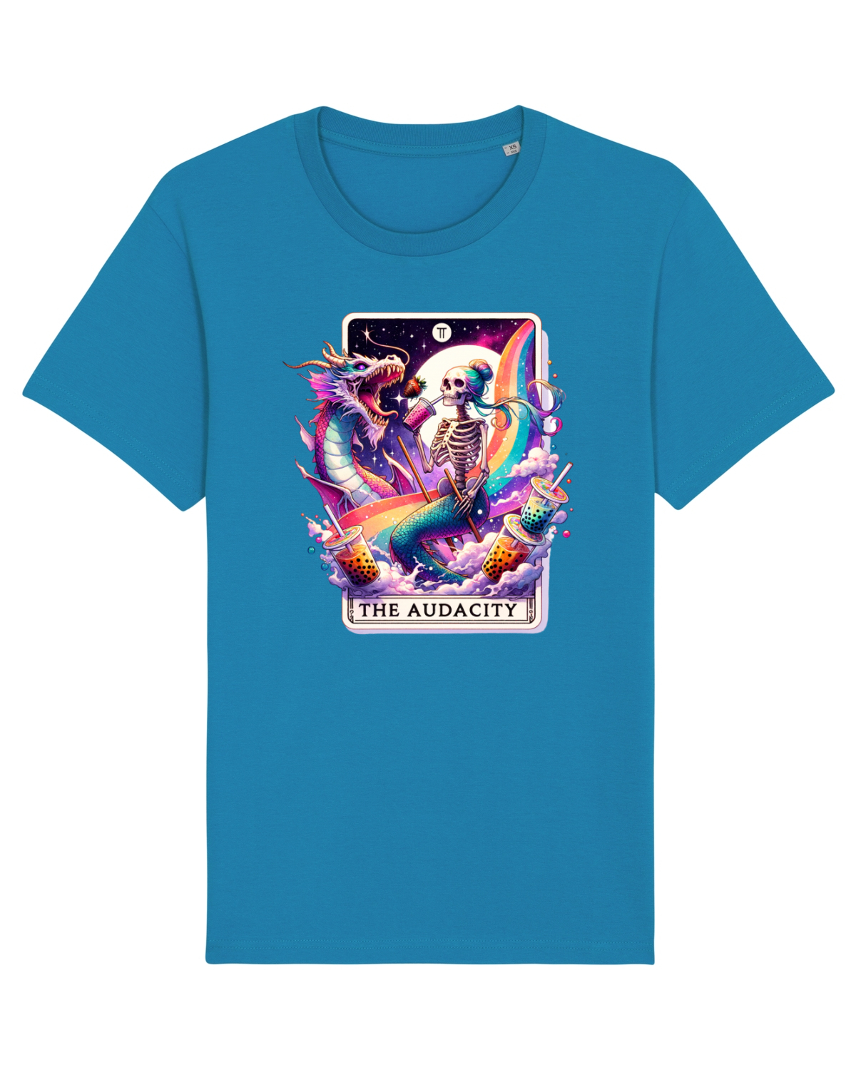 Tricou mânecă scurtă Unisex Rocker Azur