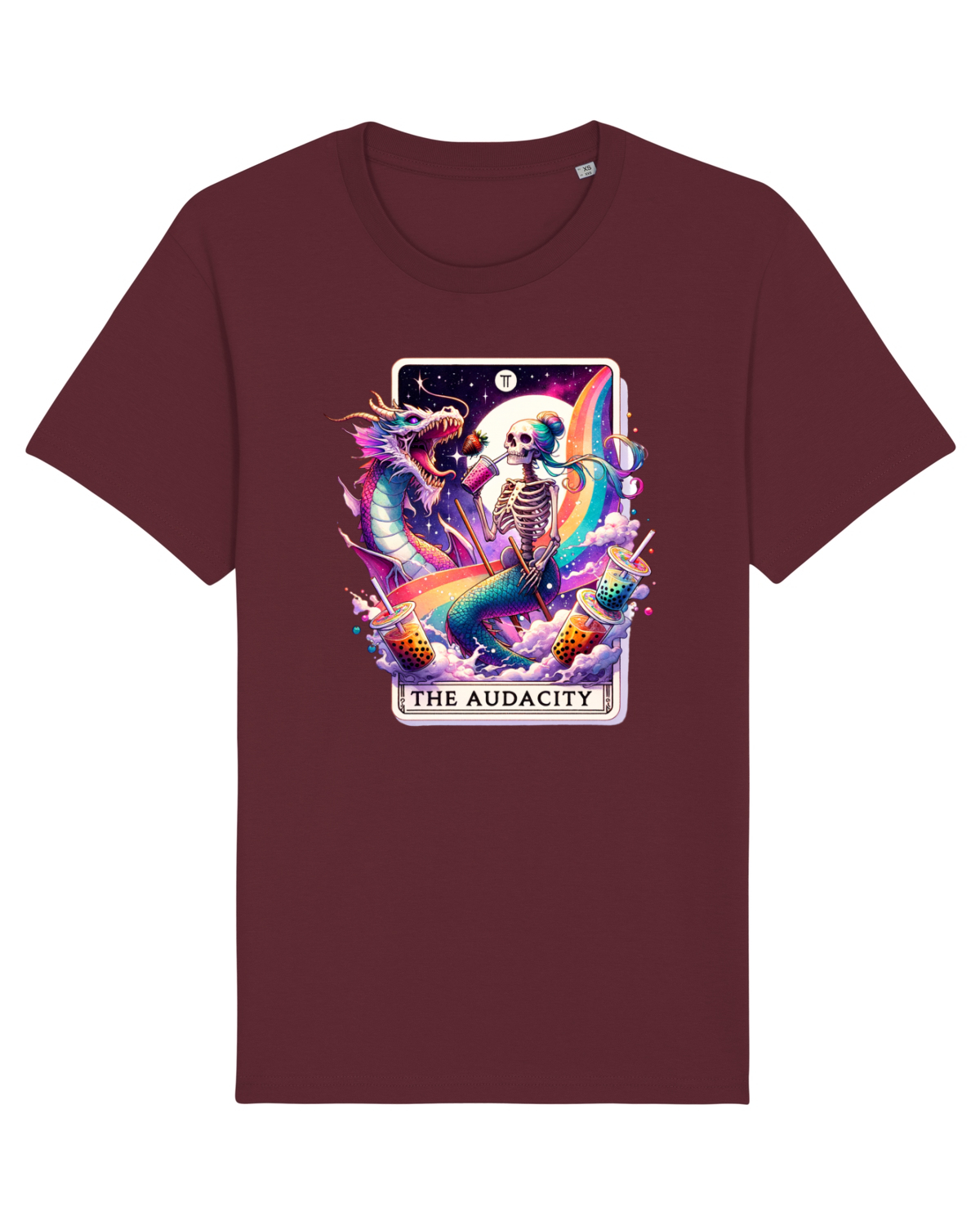 Tricou mânecă scurtă Unisex Rocker Burgundy
