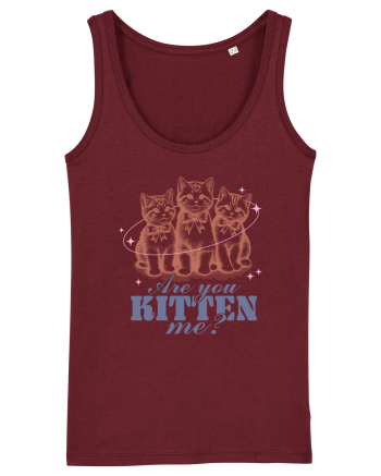 Are You Kitten Me? Burgundy